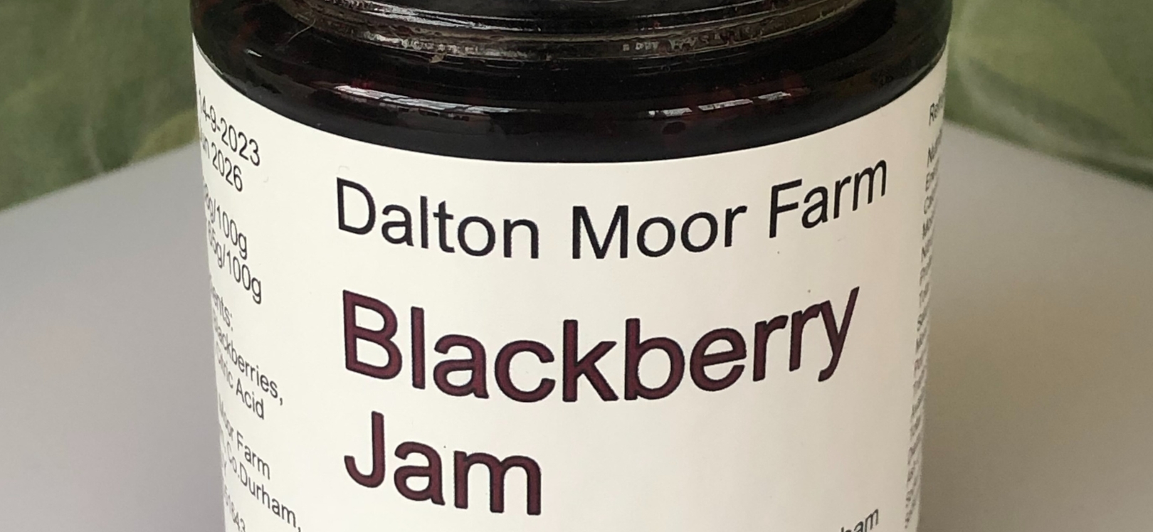 A jar of blackberry jam