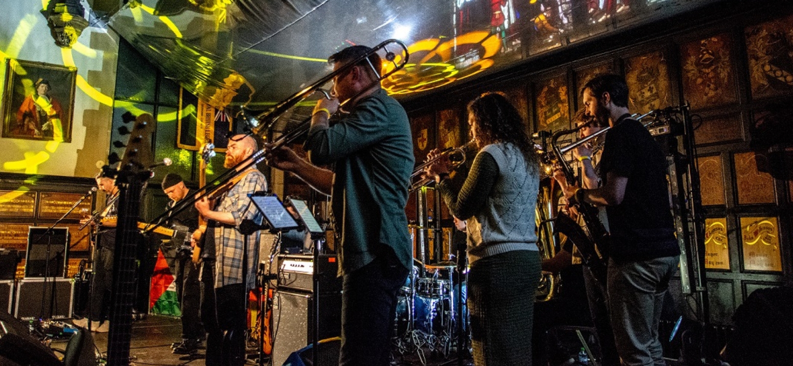 A band at the Brass Festival