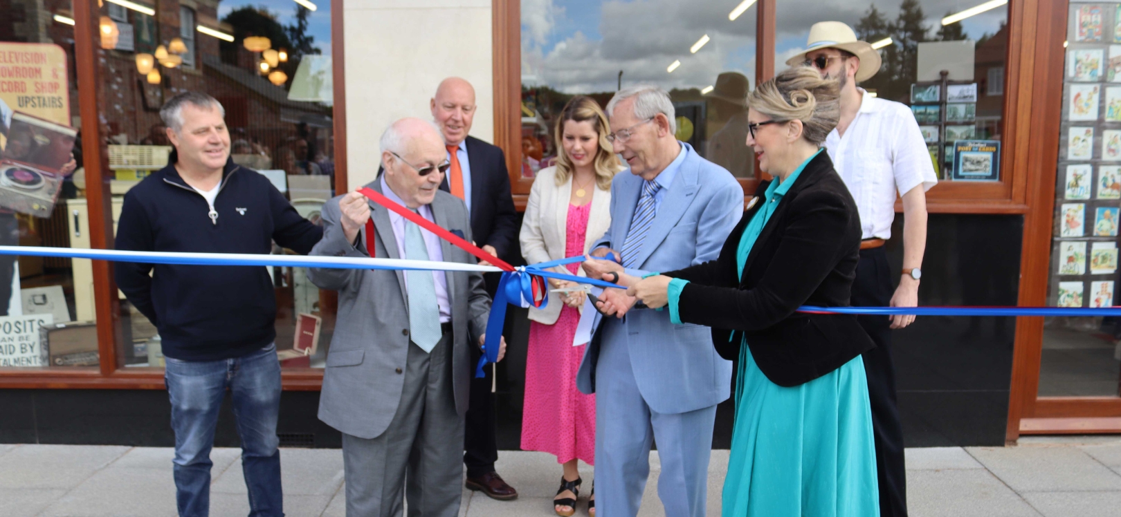 Official opening of the 1950s cinema and shops at Beamish Museum