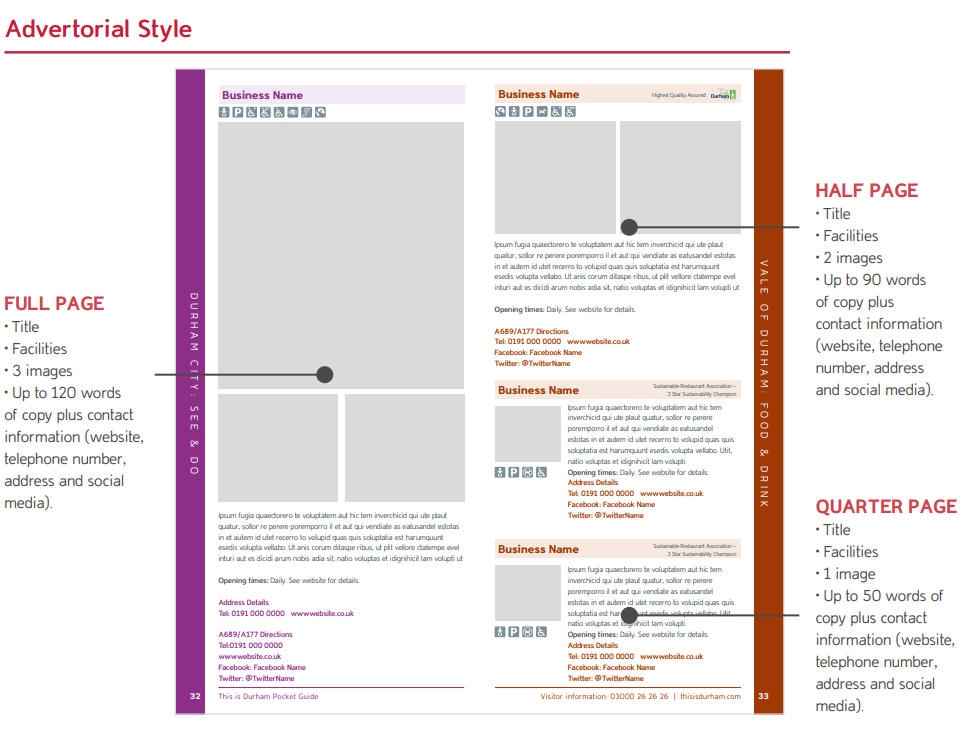 Advertorial Style examples