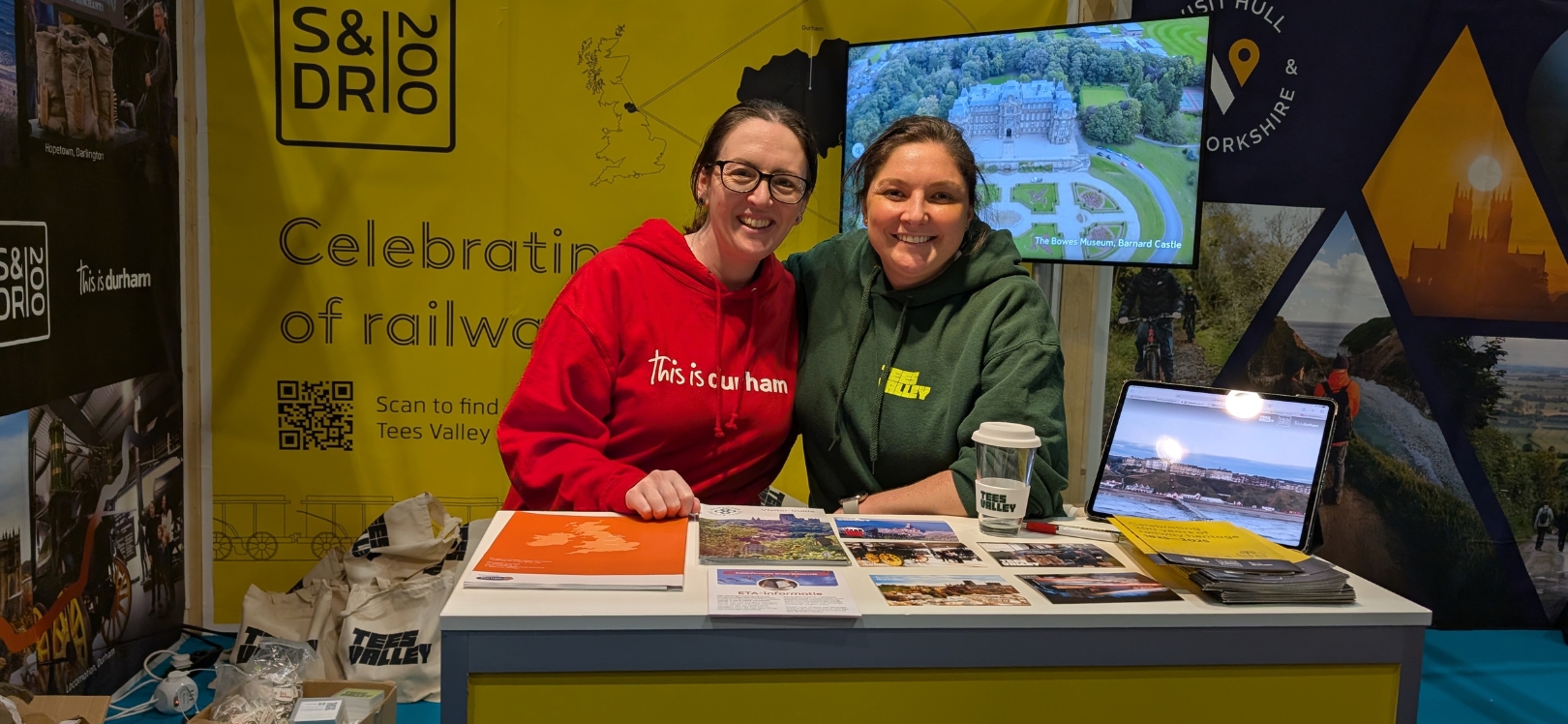 People from thisisdurham.com and enjoy tees valley on an exhibition stand