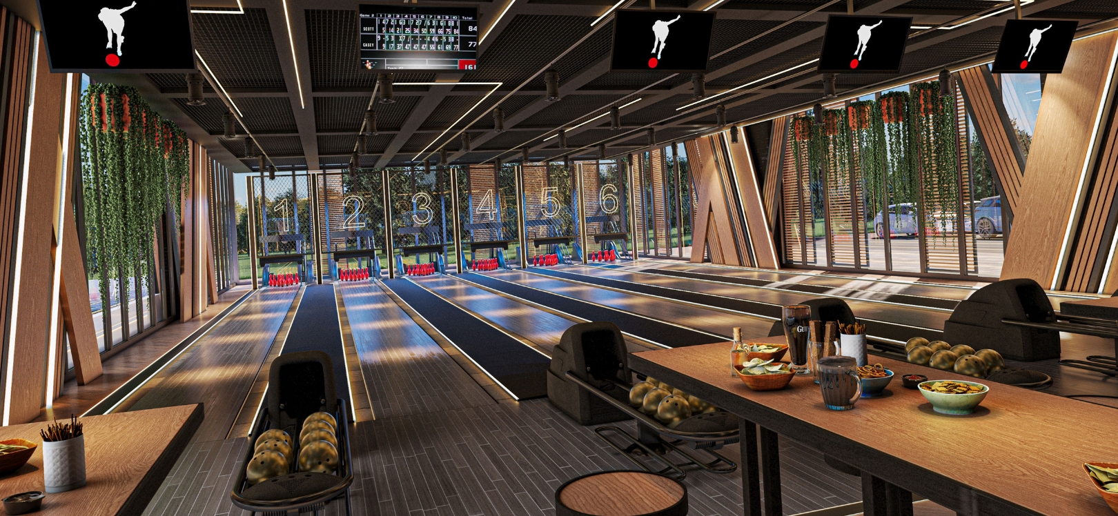 Bowling area