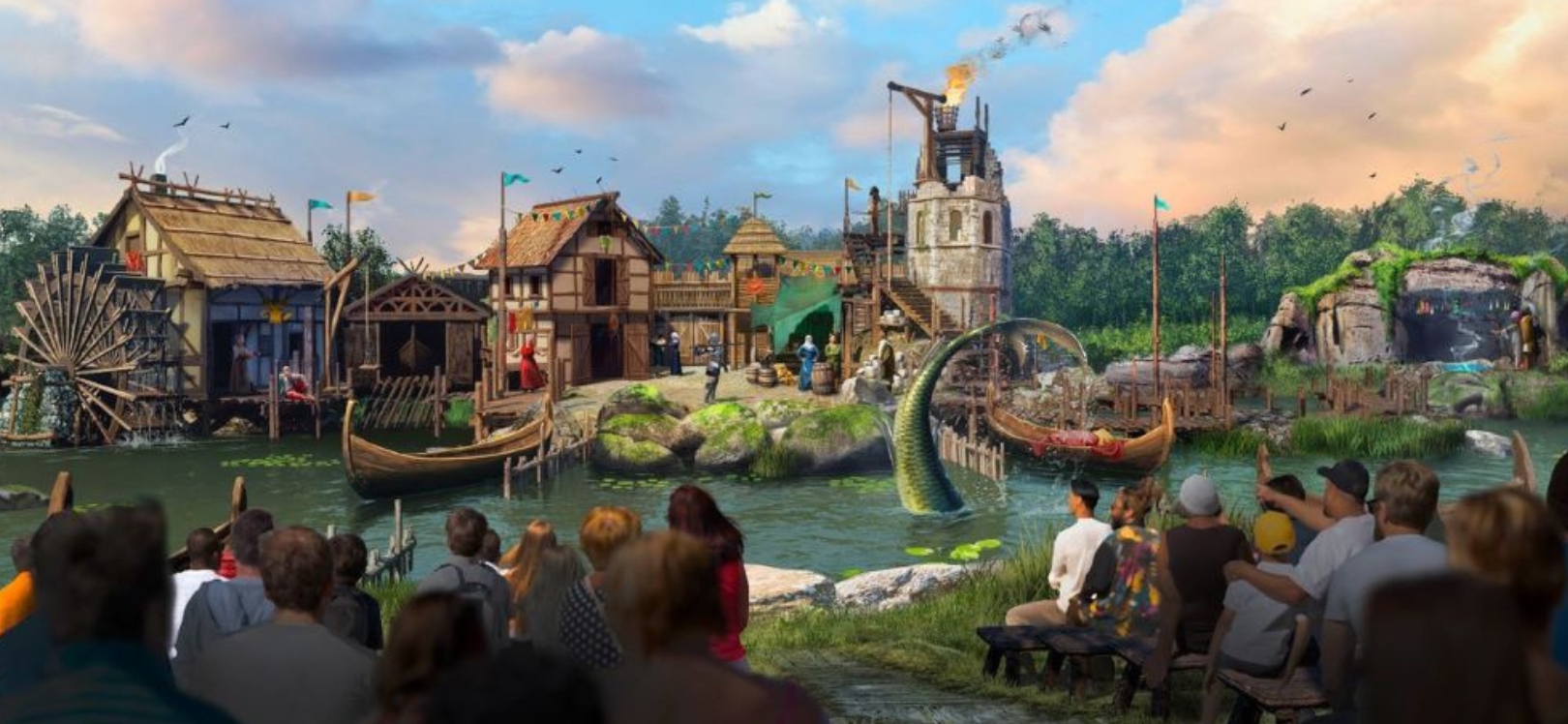 A visual of Kynren's theme park