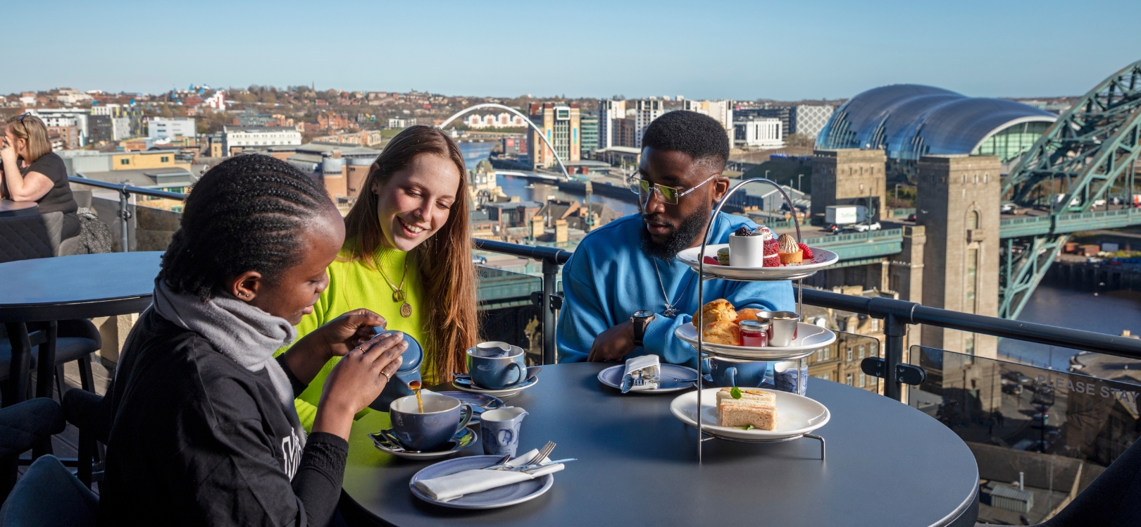 People eating and drinking in Newcastle